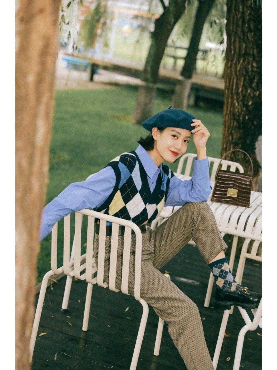 西装裤 要想文艺温婉并存,选择针织开衫啊!文艺清新温婉知性