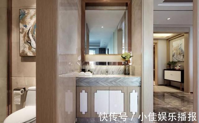 背景墙|168平米四居室，新中式混搭风格轻奢时尚，诗意高端堪称典范