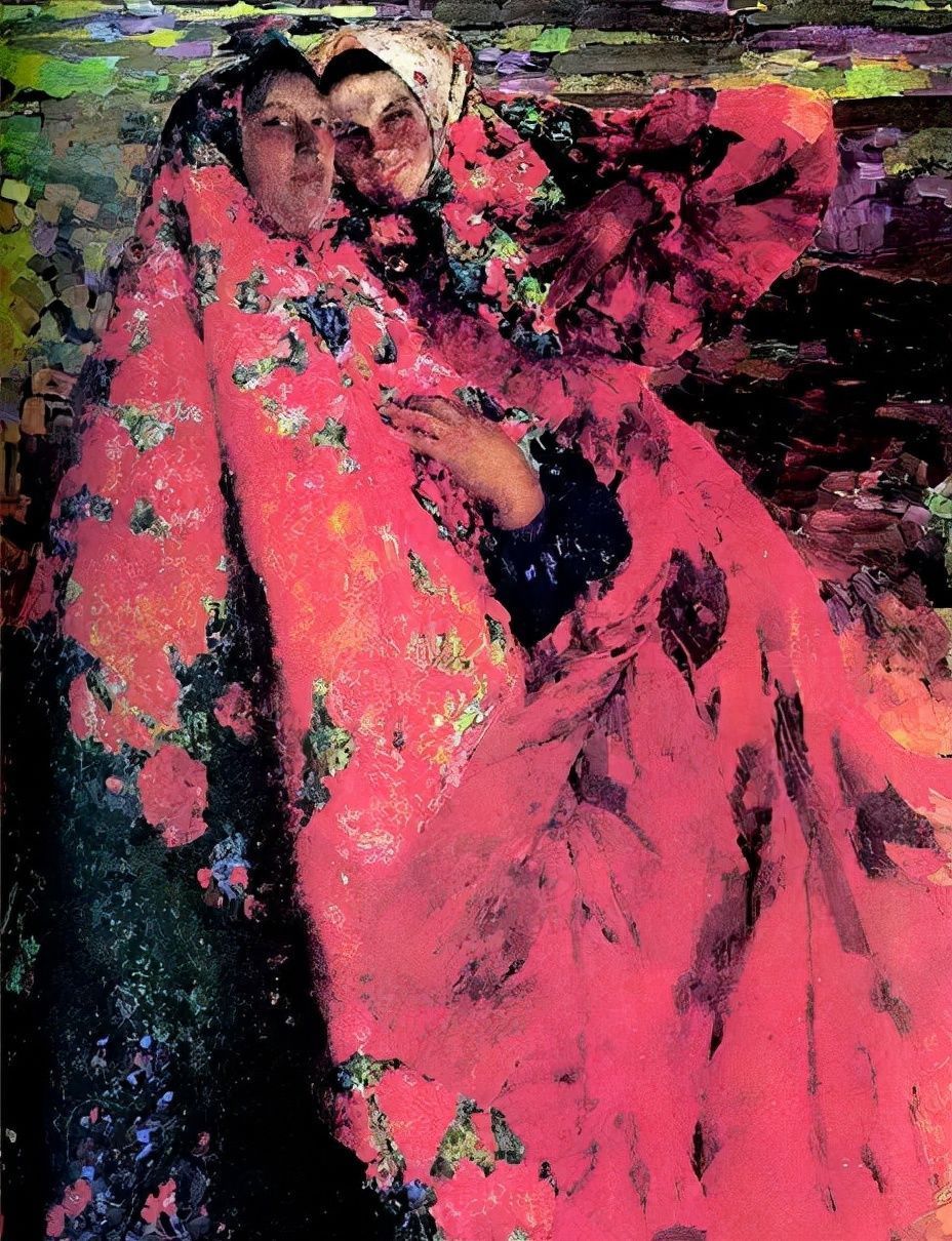 俄罗斯!色彩这么艳丽,居然是列宾工作室出来的画家