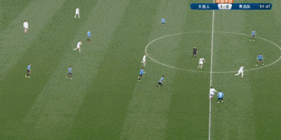 右脚|参加附加赛!中超:大连人4-1青岛 单欢欢双响拉尔森破门