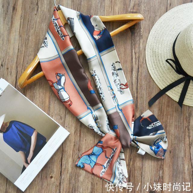 方巾|这个春天流行的精致小丝巾,释放颈间大气质