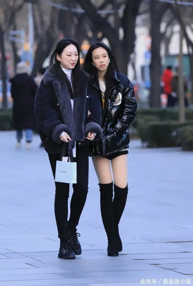 杭州姑娘穿火了“光腿神器”，别人看上去挺冷，其实保暖又时髦