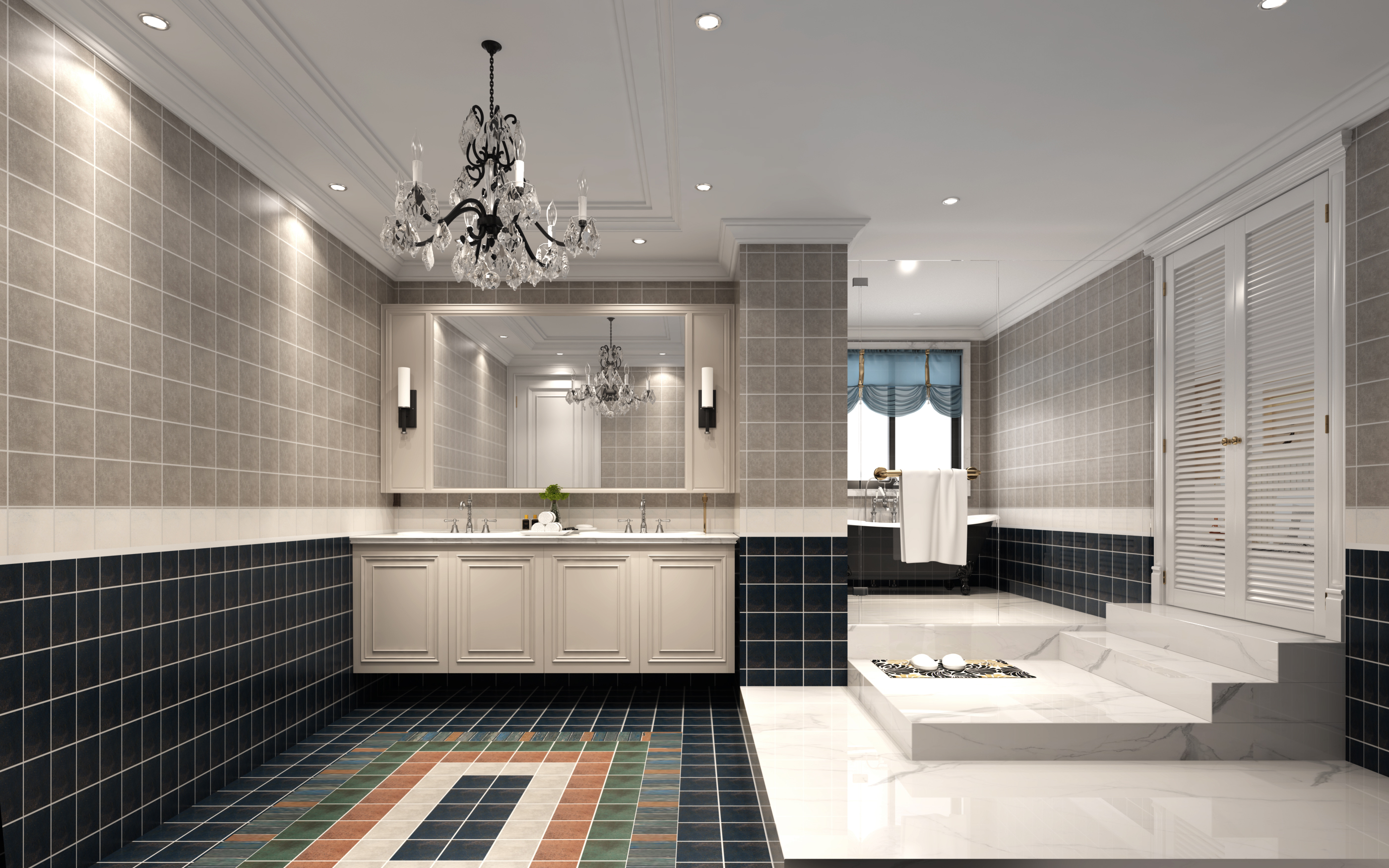 简约|480㎡简约美式，化零为整，打造大空间