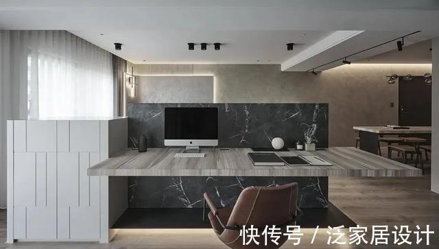 电视墙|95㎡自然宁谧灰二人宅，充满诗意