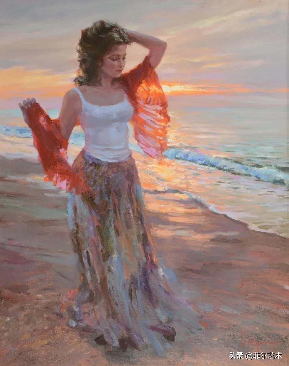 哈巴罗夫斯克&犹如花朵绽放,美得让人难忘~俄罗斯画家人物油画作品欣赏