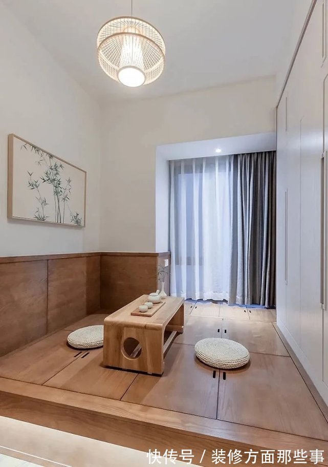 主卧床|122㎡温暖日式风，榻榻米还能这样设计！