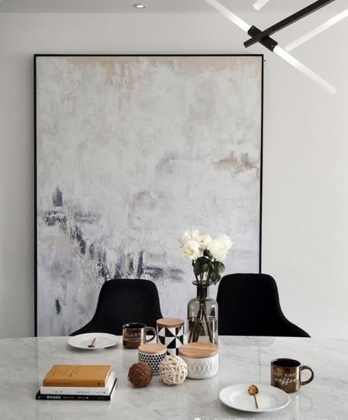 户型|极致的灰白色调,打造130㎡简约风住宅,看完就想直接入住