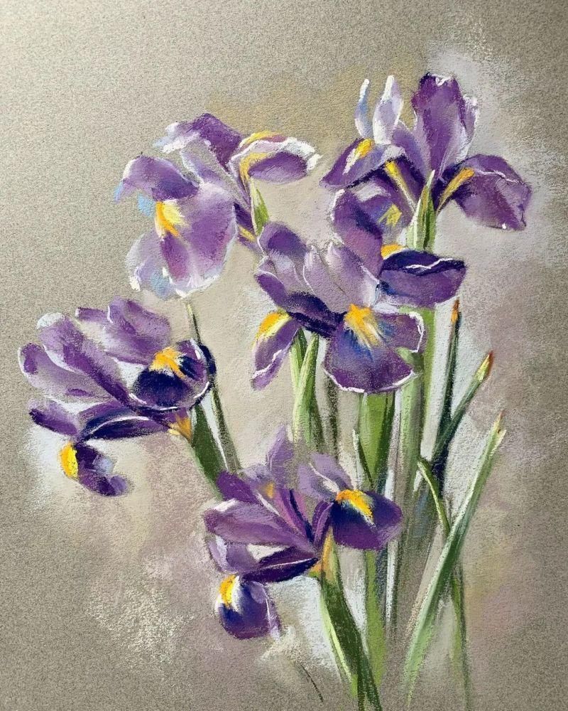 花瓣#太疯狂了!原来用粉笔画画,也可以这么美,简单几招教你,美到邻居羡慕嫉妒