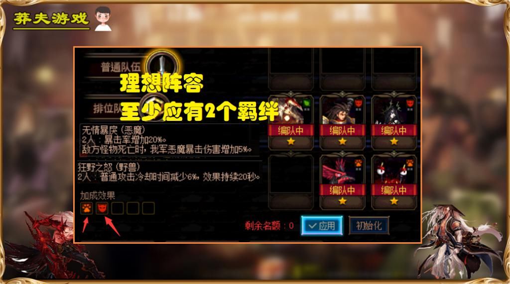 阵容|DNF：“恶魔流”阵容拆解，PVP玩到最后，还得依赖羁绊的强大