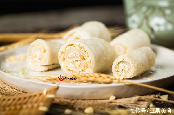 卡糖|香脆又软糯的花生糯米卷~层层有料，平底锅版