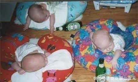 搞笑宝宝系列:都不要打扰我,让我先眯一会,这样子太逗了