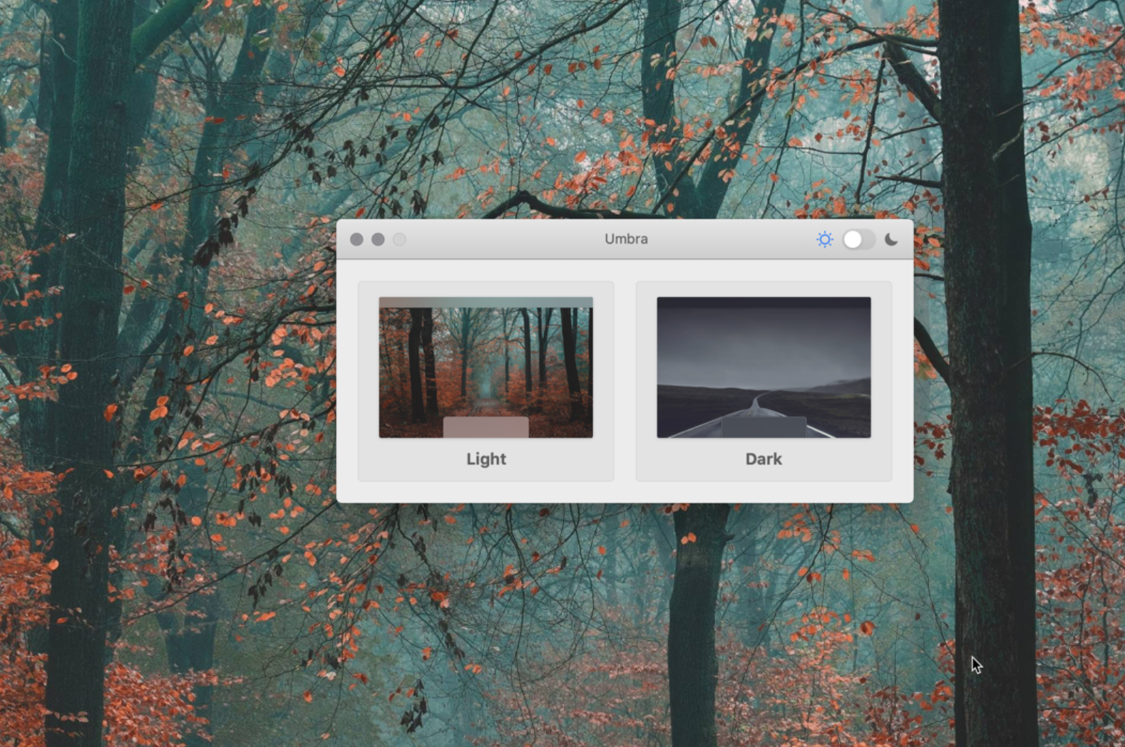 Umbra for Mac v1.3.0 为浅色和深色外观指定桌面壁纸-下载否