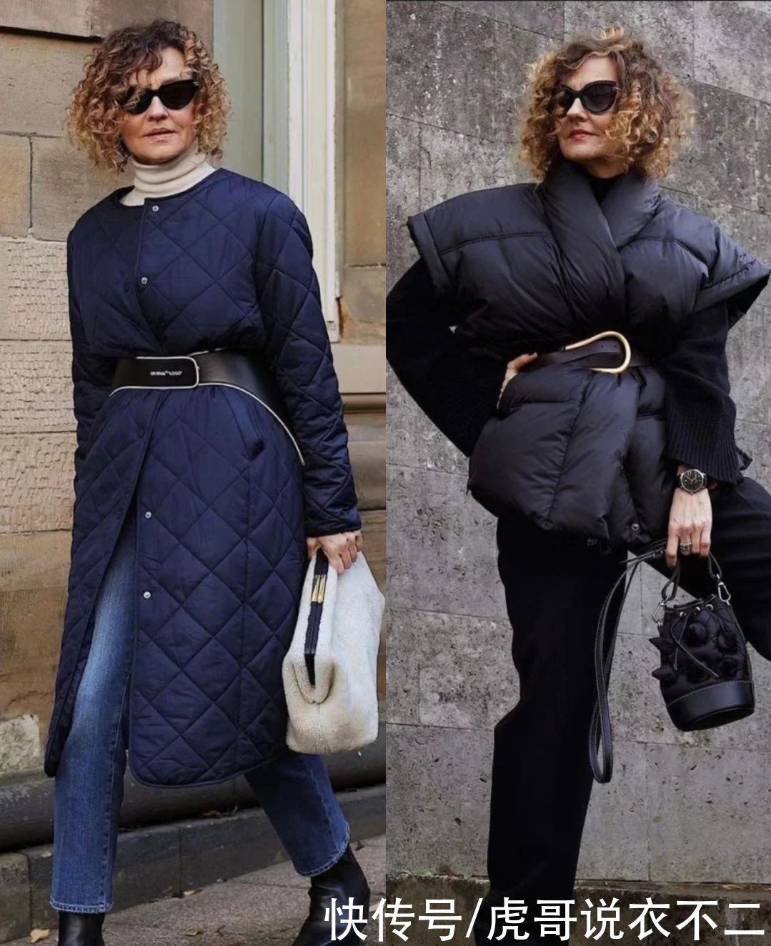 60岁的时髦奶奶好会穿，保暖漂亮全都要，甩年轻人几条街