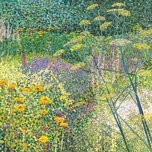 l她的画只用点,点了11年,点出了美到窒息的花园!