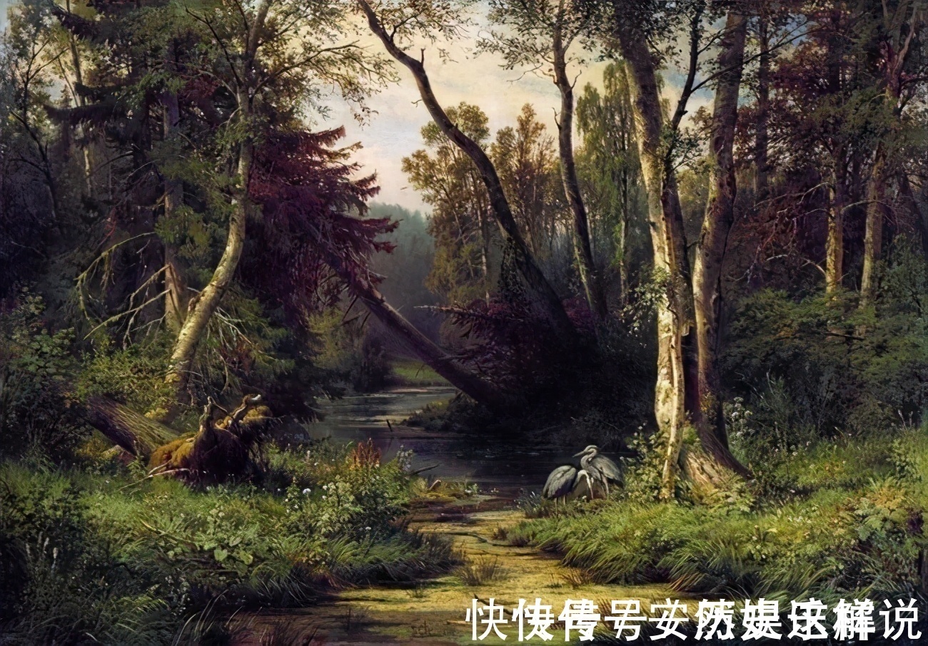 那个时代$俄罗斯杰出风景画家希施金的作品，诗一般的境界！