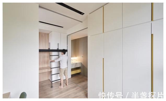 卧室|40㎡两房一厅,全屋打满柜子,称得到上小户型“教科书”式设计!