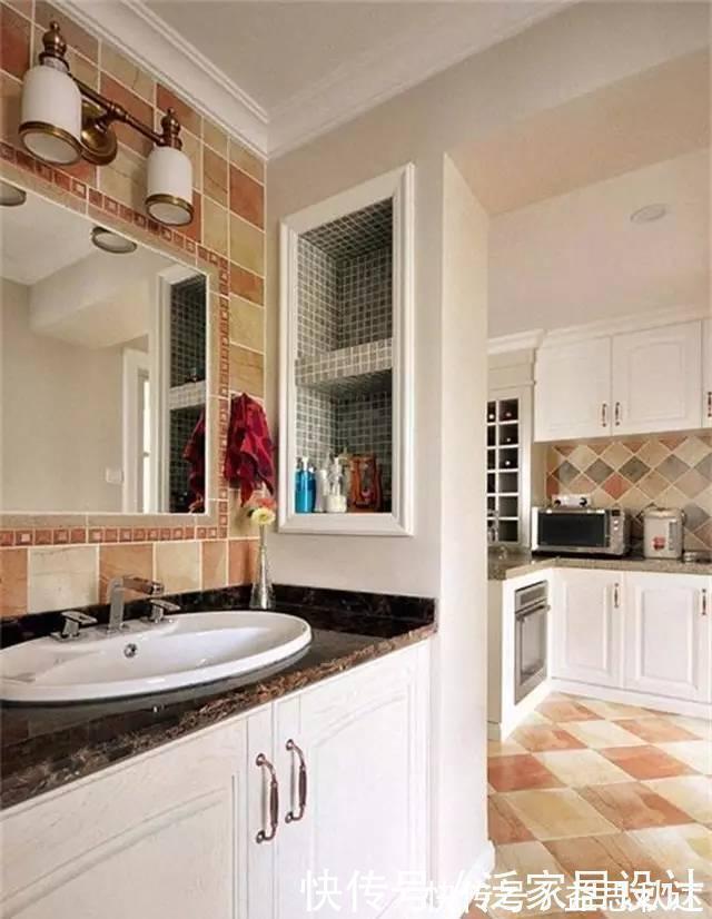 美好的时光|95平清新美式，餐厅酒柜+卡座+收纳柜一体，设计实在太赞了！