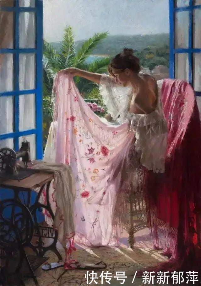 衬布#这位老画家笔下的人物身材,女人看了都羡慕!