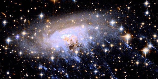 120万光年距离的星系团，发射出的无线频率让人看起来像只水母