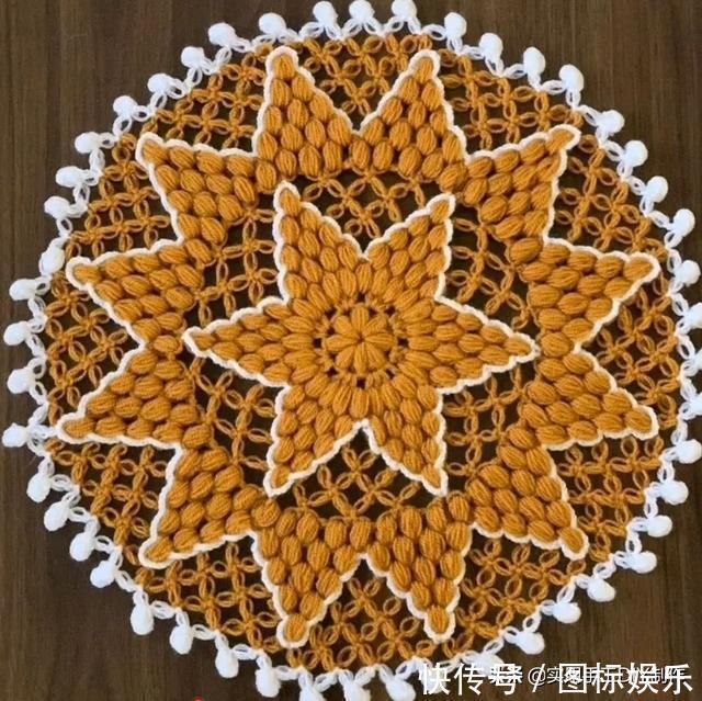 针法@「针织作品」32款只用到一种针法织出来的美垫子,新手留存备用