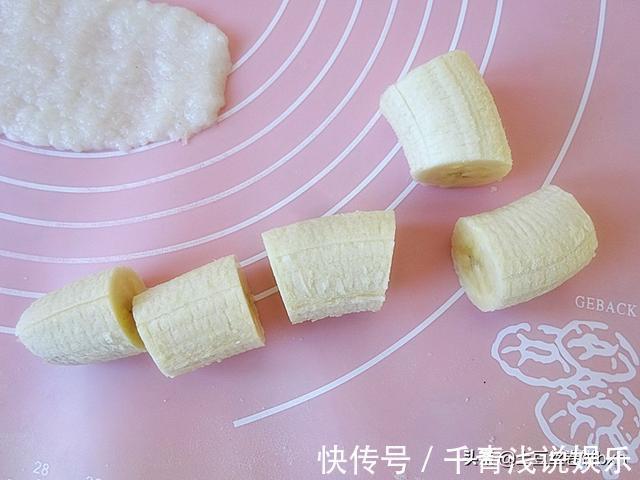 香蕉块|糯米香蕉卷,10分钟上桌,软糯糯甜丝丝,连吃也不腻