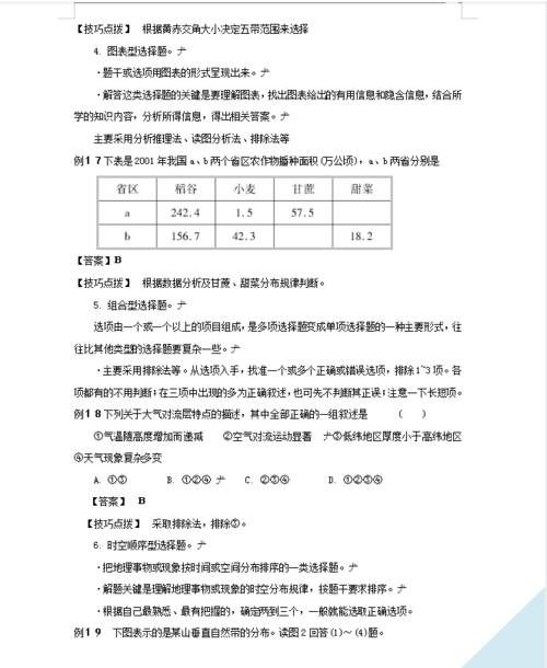 2021高考地理答题技巧大全(题型与基础知识点) 建议收藏打印！