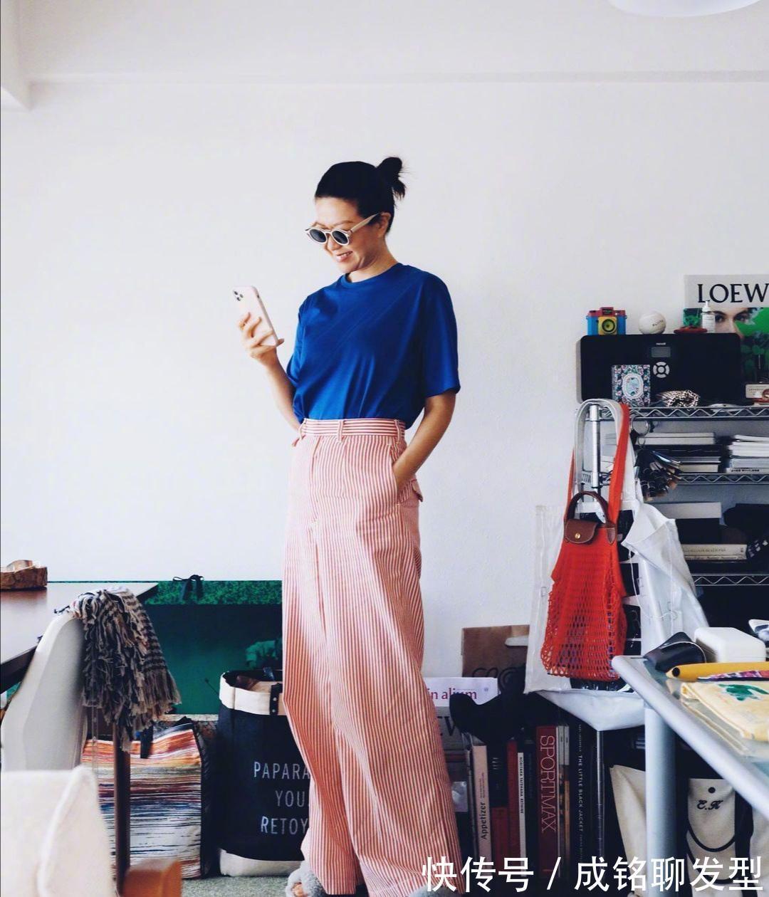 t恤|时尚与年纪无关,学学“日杂”主编的减龄搭配,气质不输年轻人