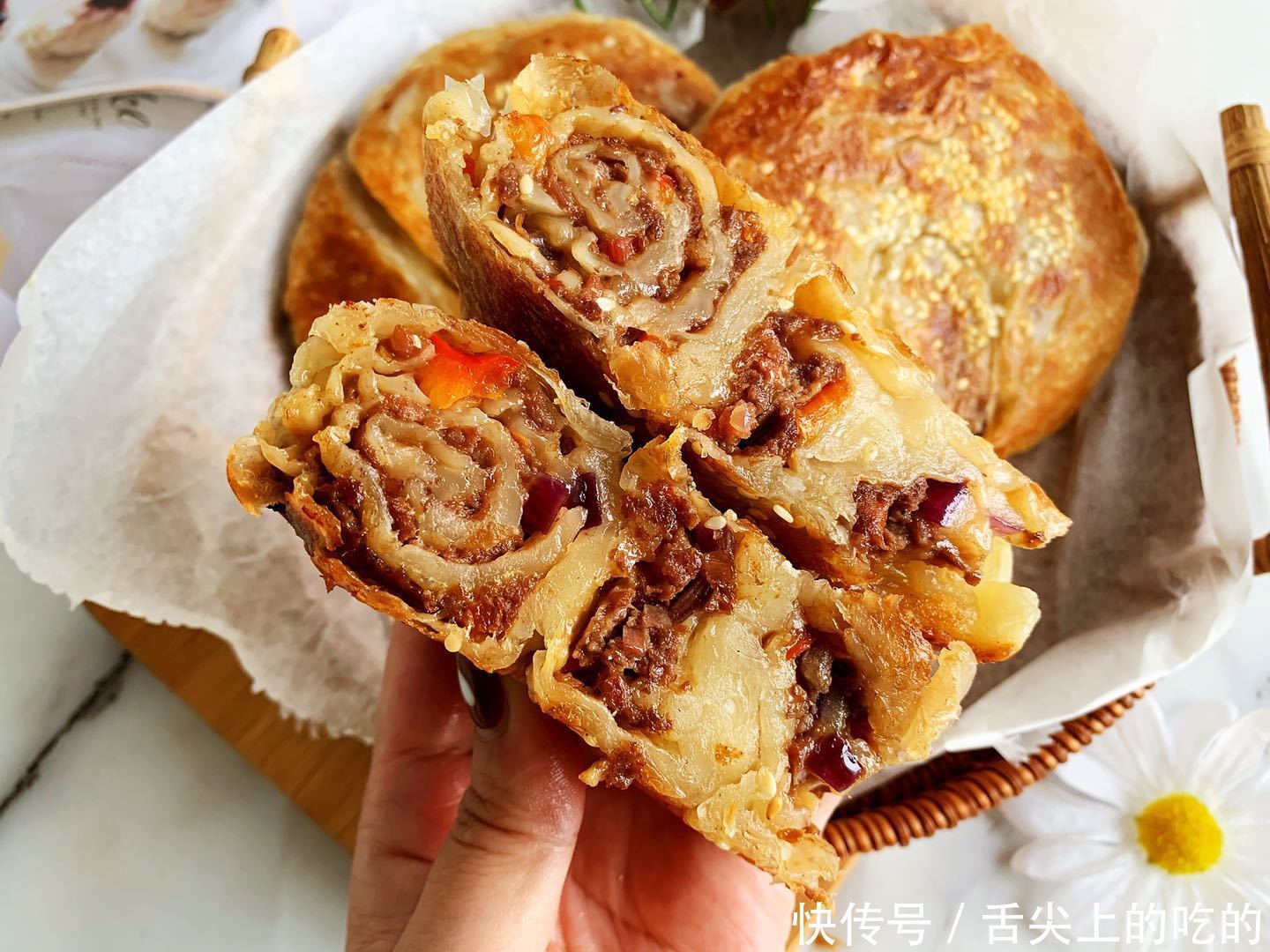 发面|早餐饼最简单的做法,不揉面,不发面,10分钟搞定,简单美味