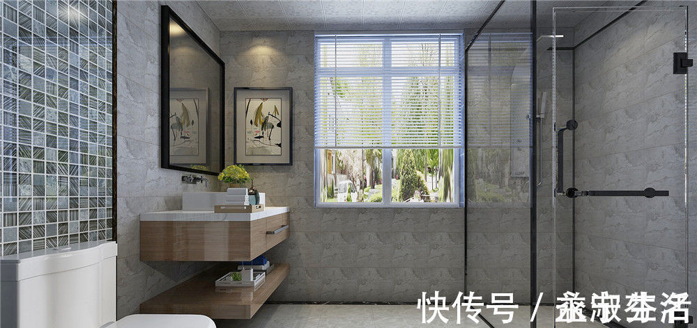 装修|75平米两室一厅装修,瓷砖选的好,瞬间提升卫生间颜值,邻居很羡慕