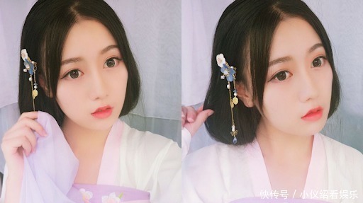 发夹|短发女孩没有办法做汉服造型?那可就错了,这不就可爱又大方吗