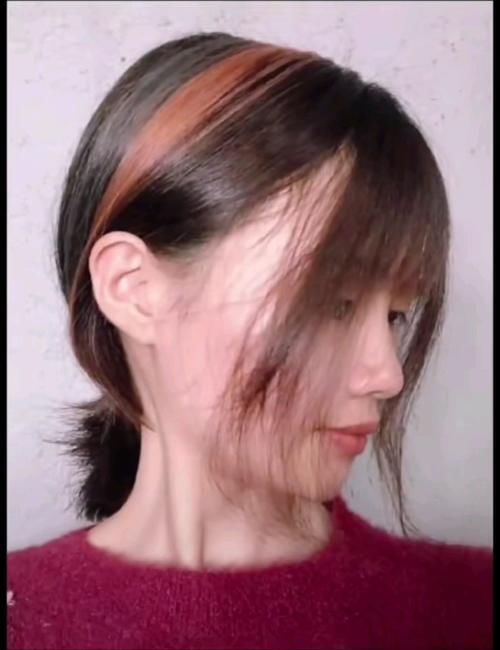 发带染|“挂耳染”过时了,最近流行的是“发带染”,时髦洋气又显脸小!