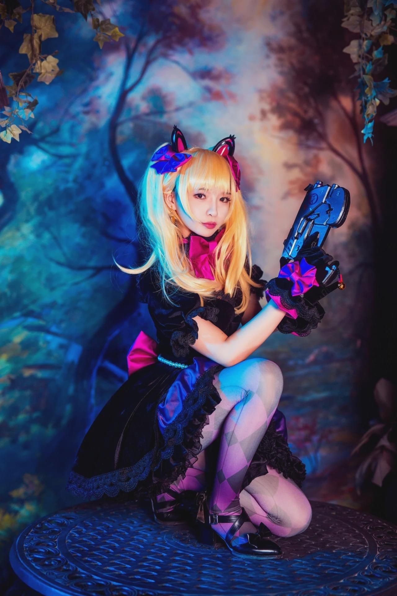va|cosplay：《守望先锋》D.va 黑猫@Mio-十一