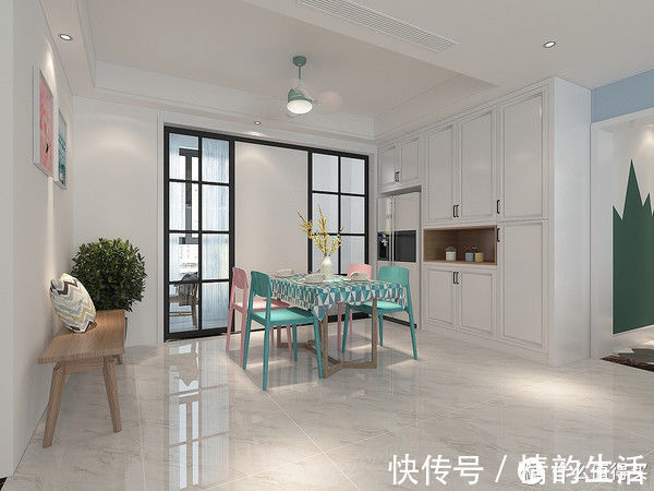 墙面|这对夫妻124㎡新房“穷装”，屋内不吊顶不做造型，也能装出高级感