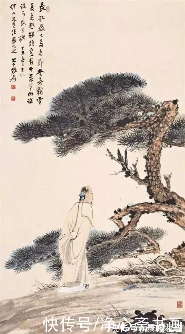 画荷@他不仅爱荷花还爱松树,一生酷爱荷花无数,究竟为什么呢