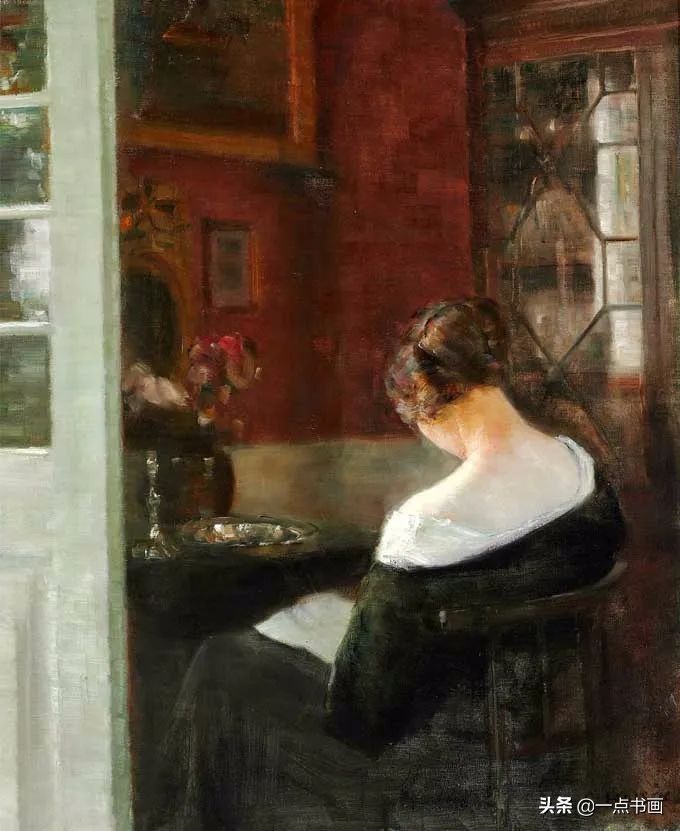 女人$油画里那些读书女人,那一刻全世界都是安静的
