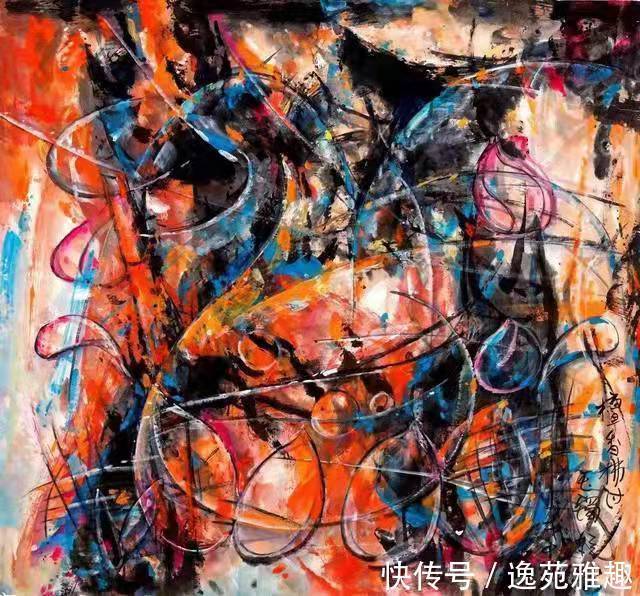 抽象主义#「生活美学」美学评论家冯德祥论画家支部在抽象作品中的美学特点