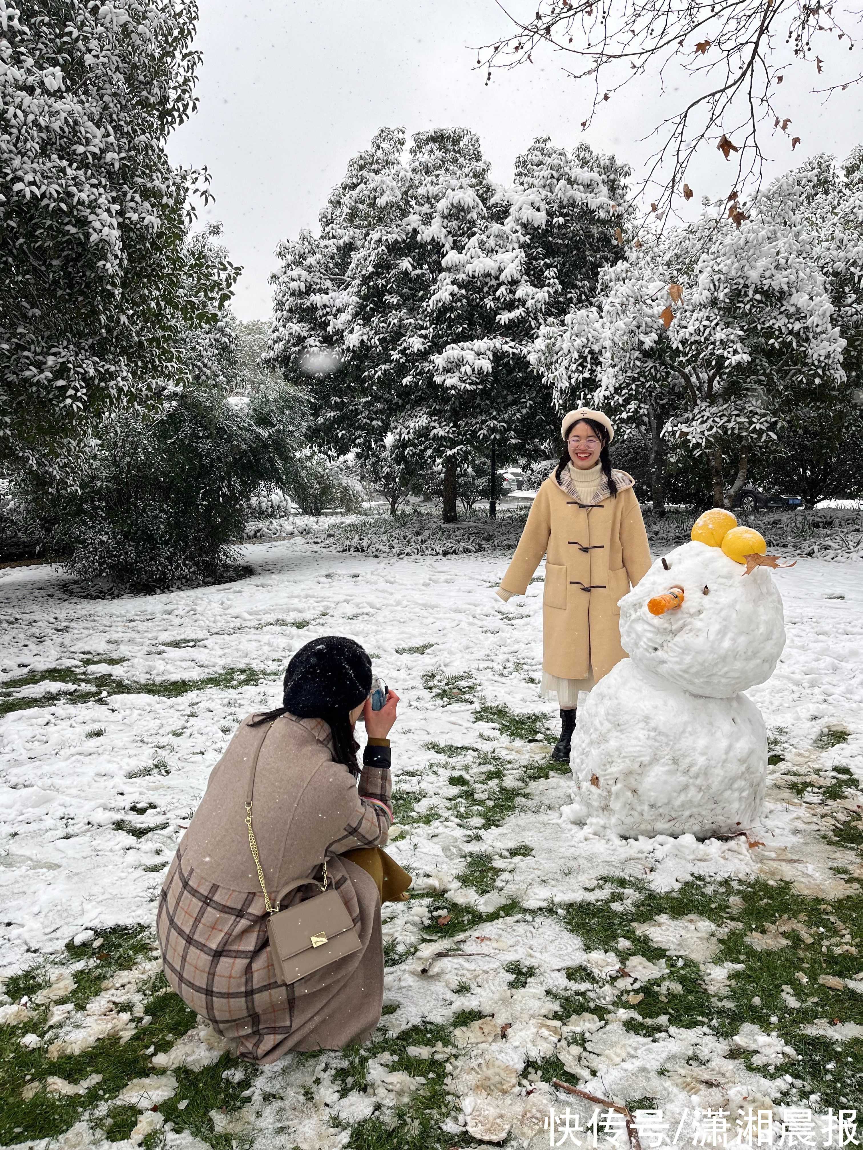 长沙|你堆的雪人怎么那么丑！高手说：堆雪人的诀窍是“随便堆”