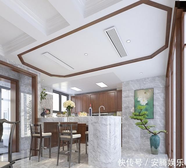 刘耀成|248平米新中式,听了老婆的话,买两套平层打通比别墅住的还舒服