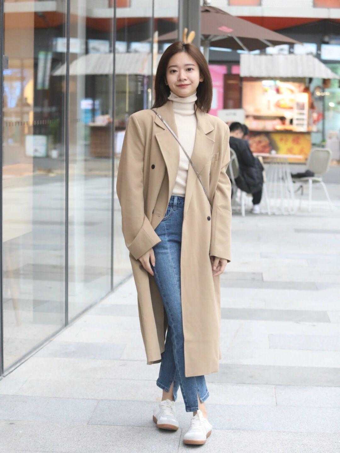 烟管裤|2021秋冬这几种大衣火了,洋气保暖又大方,怎么搭配都高级