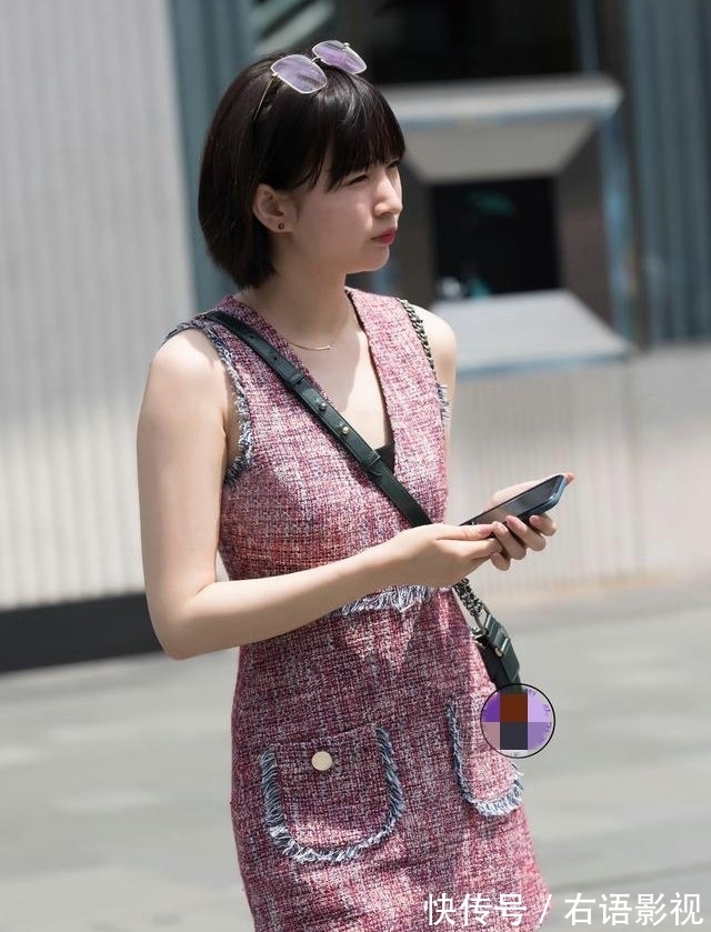 高跟鞋|粗花呢连衣裙搭配高跟鞋,优雅气质让眼前一亮