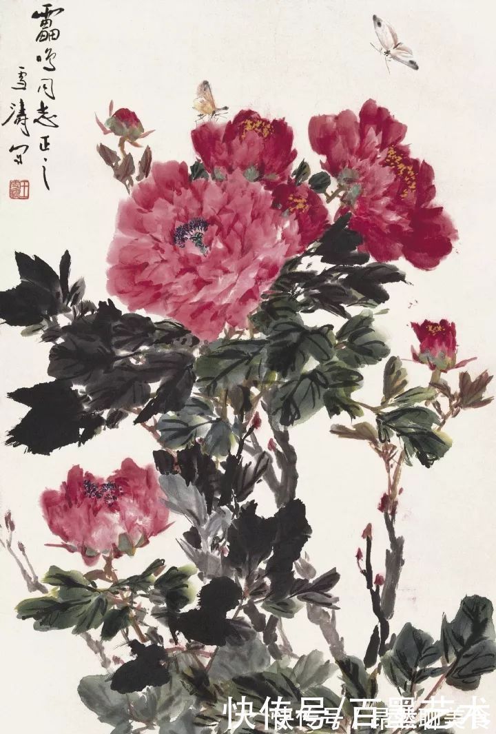 小写意@唯有牡丹真国色!小写意牡丹画150幅,美醉了