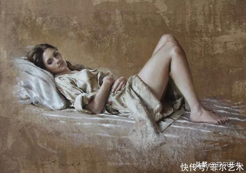 艺术学院$法国女粉彩大师,描绘的女性之美,细腻柔和