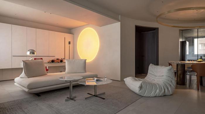 空间|看了她家,才知道灯光设计有多强大,哪怕刷大白,也超有氛围感