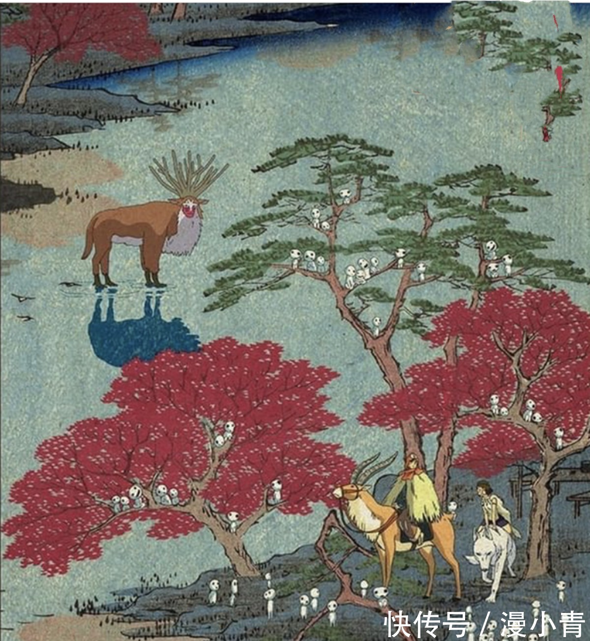 绘画|宫崎骏的经典动画浮世绘作品，用古老的艺术展现美好的二次元剧情