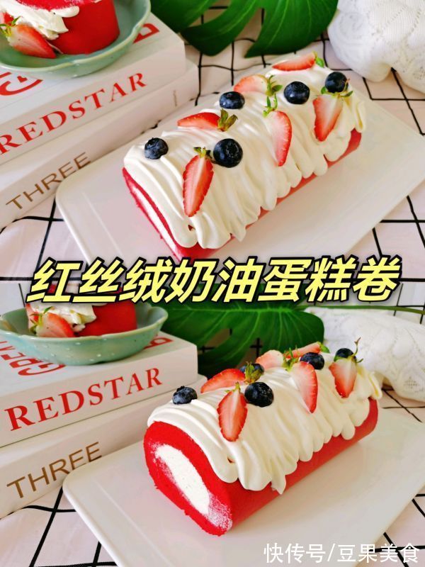 吃了这碗红丝绒奶油蛋糕，一口下肚感觉超暖