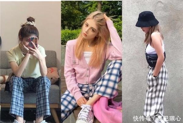 文艺|2020流行格子裤,穿上它文艺又时髦,小个子女生更离不开它