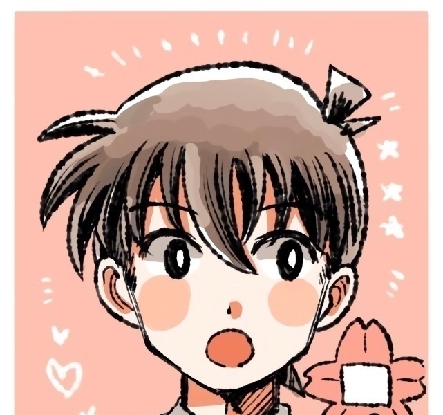 护身符|画师笔下的柯南情侣大头贴,樱花、创可贴、护身符,粉丝都懂的