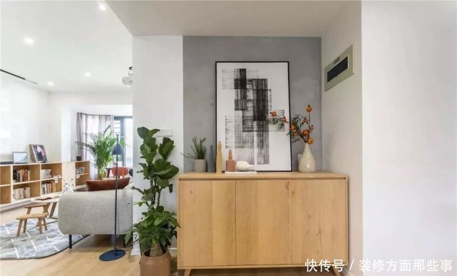 北欧|87平北欧混日式风将客厅打造舒适的家庭影院，阳台设计成品茶区