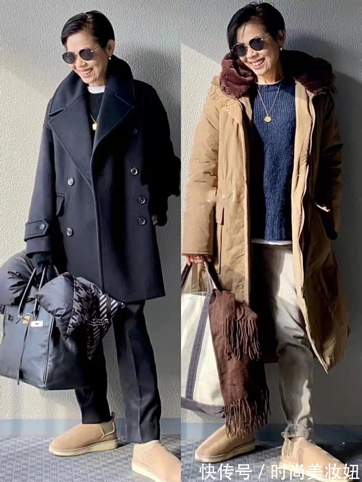 保暖|50岁女人冬季就该这样穿,简约大气又保暖,照穿气质翻倍