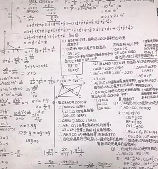 学霸的草稿纸火了，字迹工整被认为“印刷体”，网友整齐有啥用